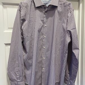 Stafford Men's Checkered Shirt - Black and White
